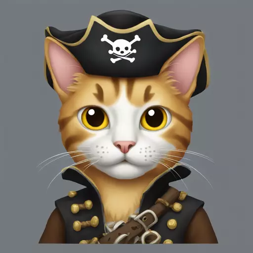 cat pirate emoji