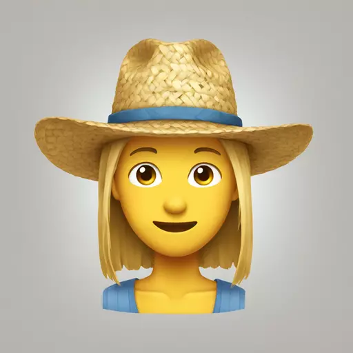straw hat emoji