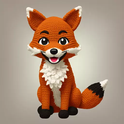 fox crochet emoji
