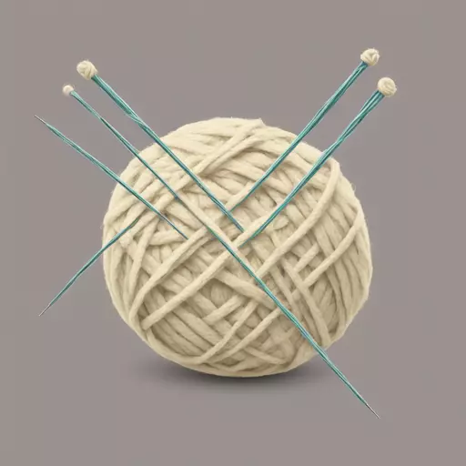 ball of yarn and needles emoji