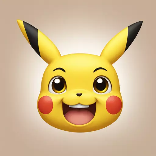 Pikachu face emoji