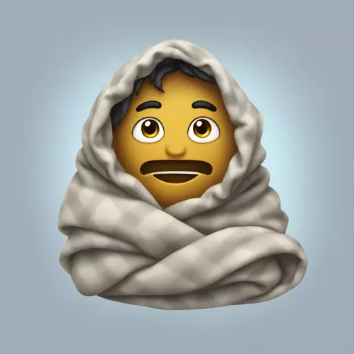 fog in a blanket emoji