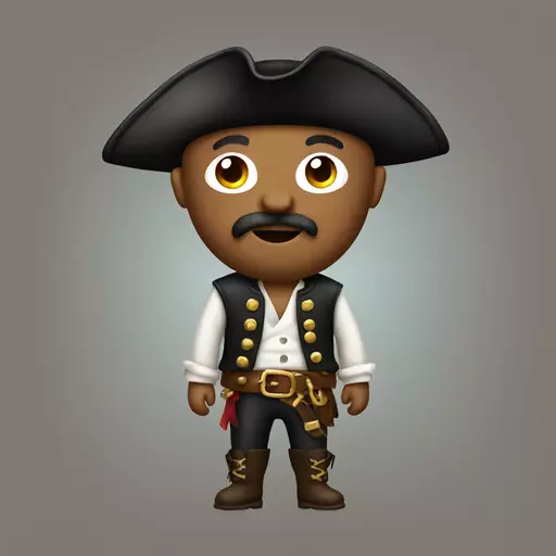 Pirate with leather pants emoji