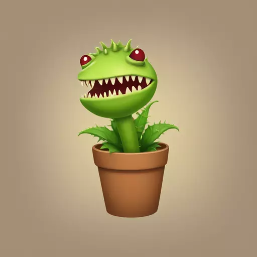 Venus flytrap emoji