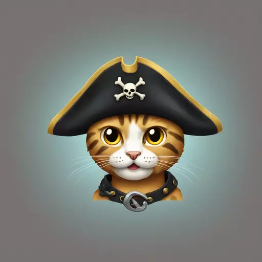 cat pirate emoji
