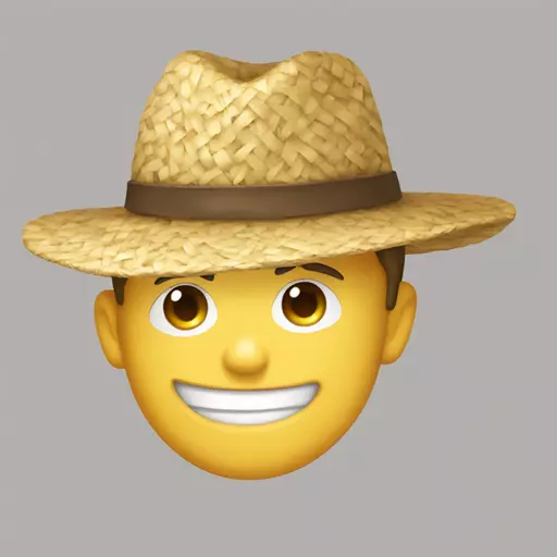 straw hat emoji