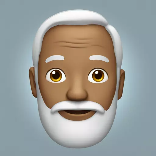 grandfather with a beard and hair emoji