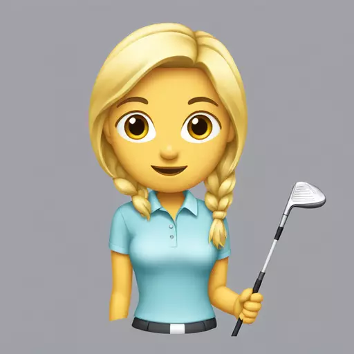 golf girl emoji
