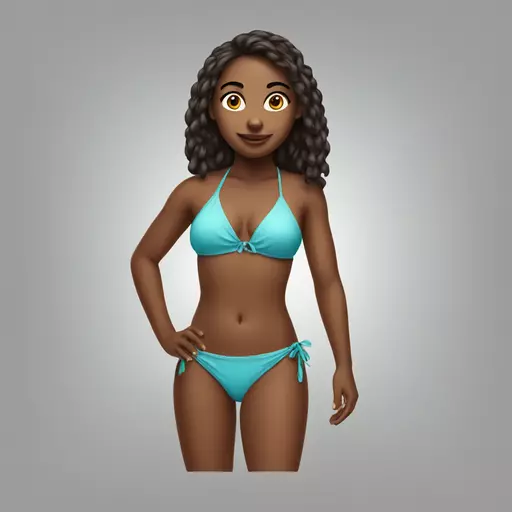 girl in bikini emoji