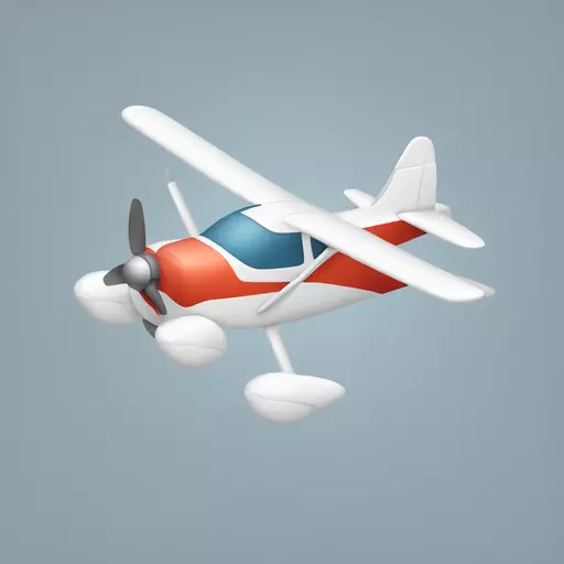 minimalistic outline emoji of small airplane with propeller, pointed to the right emoji
