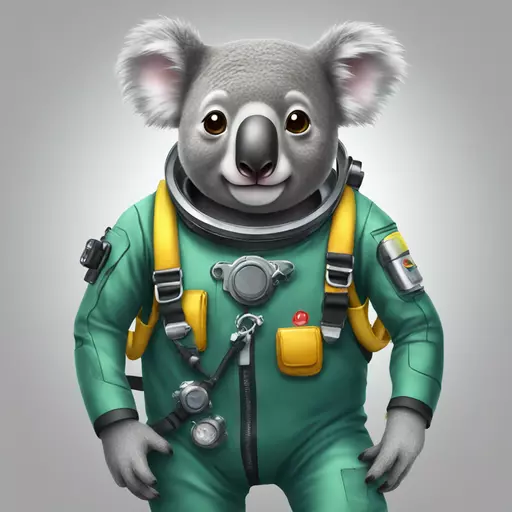 koala in diving suit emoji