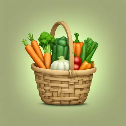 vegetables in the basket emoji