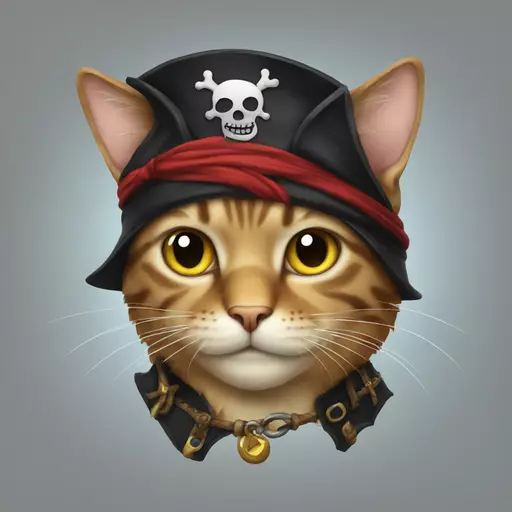 cat pirate emoji