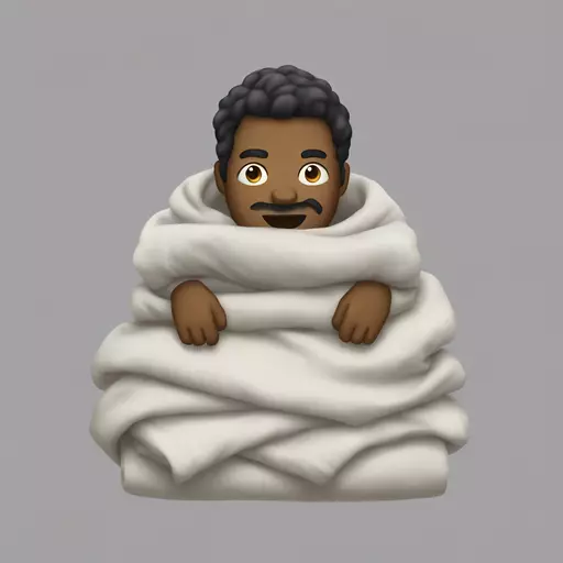 fog in a blanket emoji