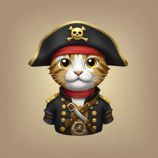 cat pirate emoji