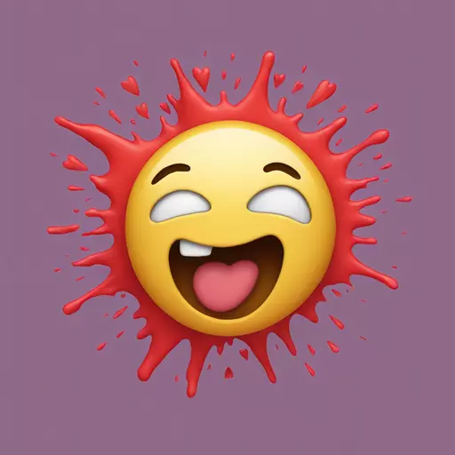 exploding mind and face with hearts emoji