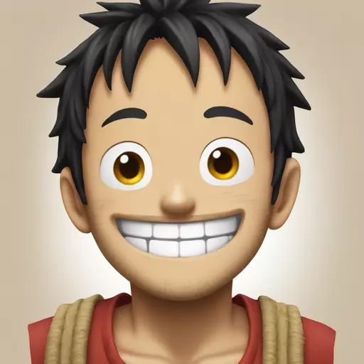 Luffy smile emoji