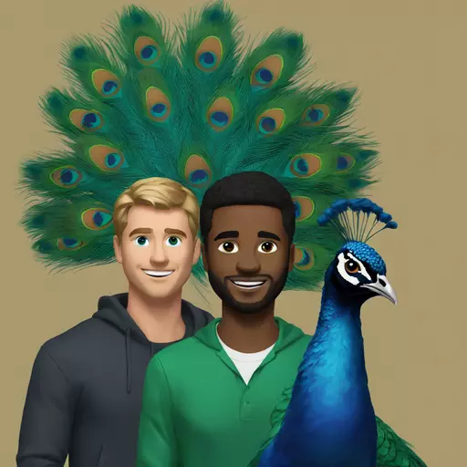 peacock and 🤌 the combine emoji