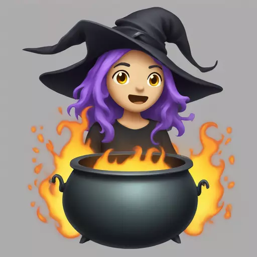 witch cauldron emoji
