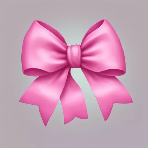 A pink bow  emoji
