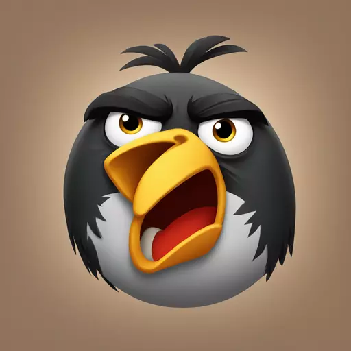 angry bird emoji
