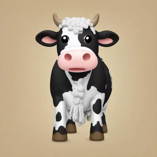 cow crochet emoji