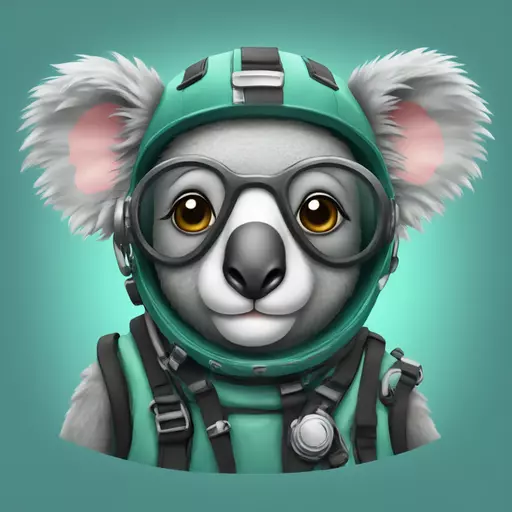 koala in diving suit emoji