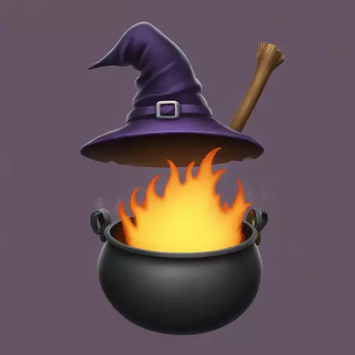 witch cauldron emoji