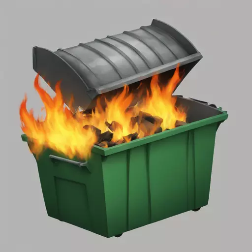 dumpster fire emoji