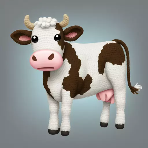 cow crochet emoji
