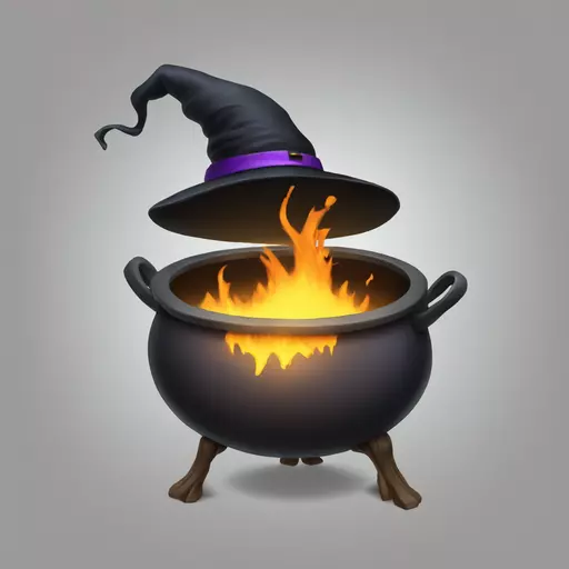 witch cauldron emoji