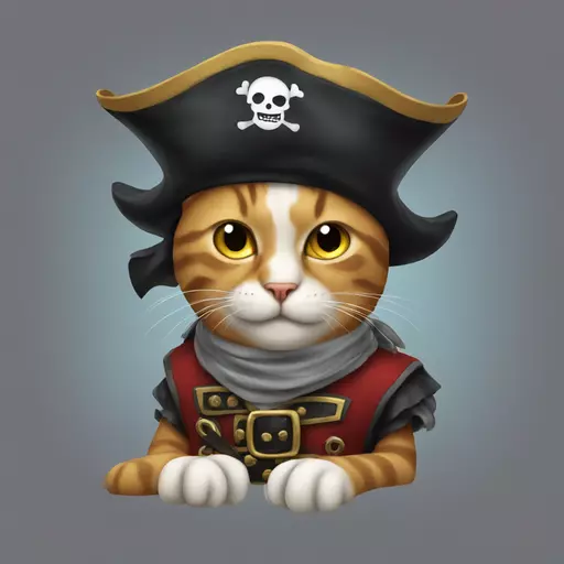 cat pirate emoji