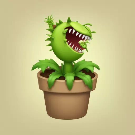Venus flytrap emoji