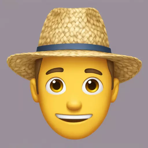 straw hat emoji