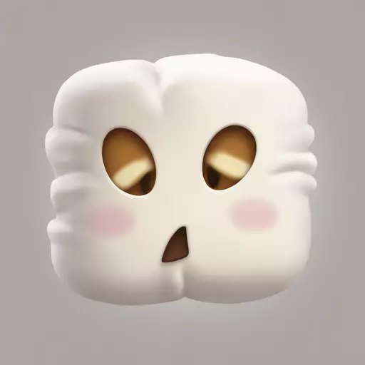 Generate a marshmallow emoji  emoji