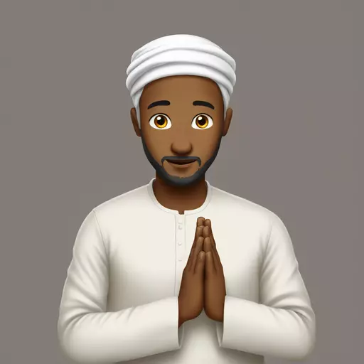 Imoji praying islam emoji