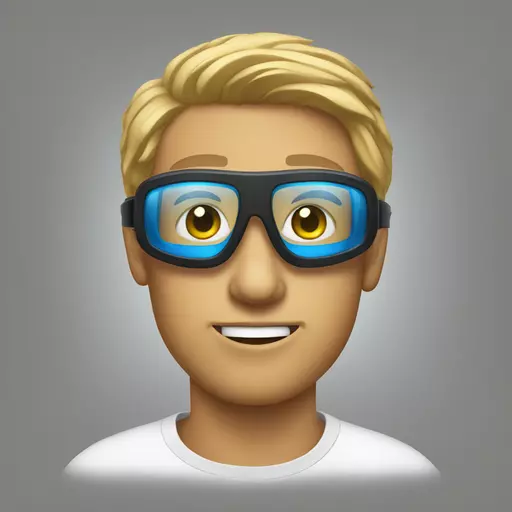 amster wearing goggles emoji