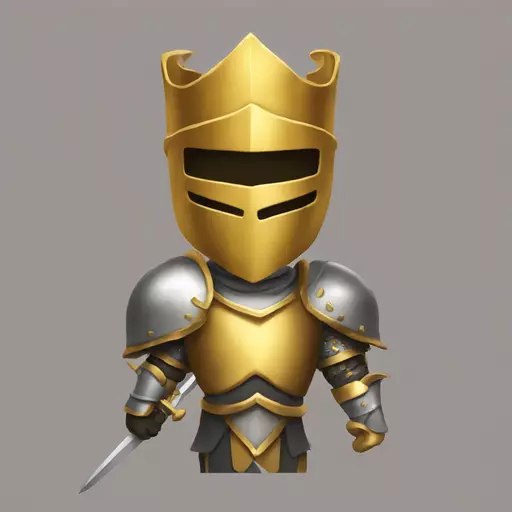 Gold knight emoji