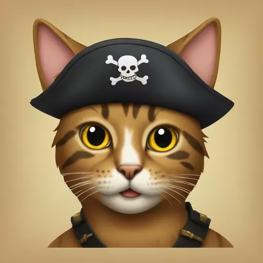 cat pirate emoji