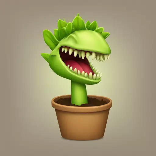 Venus flytrap emoji