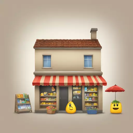 maak er 1 met een shop tasje met daar in hr emoji