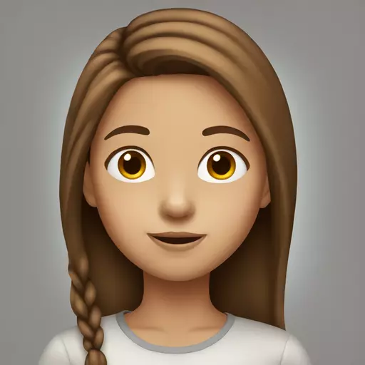 girl with brown hair emoji