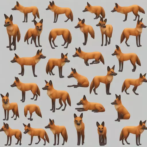 Maned wolf emoji