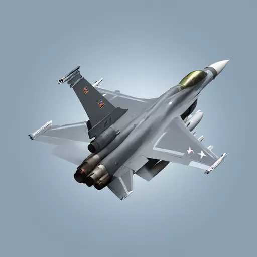 F16 fighting falcon emoji in 2D. USA JET emoji