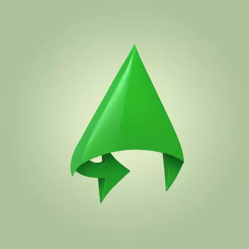 fleche verte au dessus d un graphique qui est haussier et la fleche pointe en diagonale vers le haut emoji