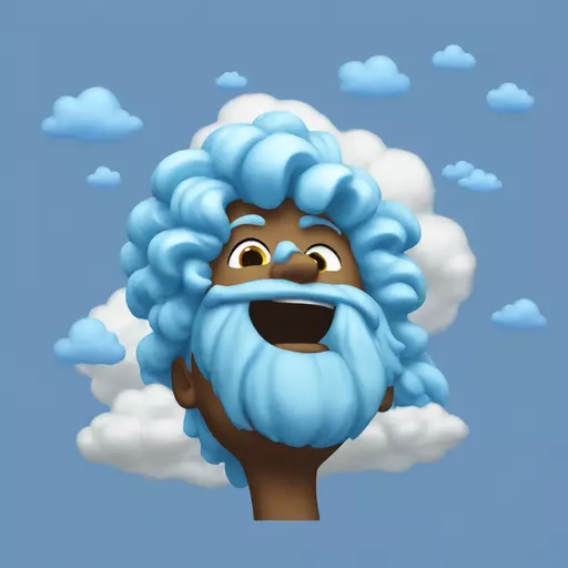 blue sky emoji