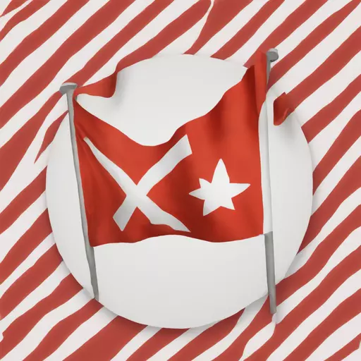 fully red flag with white circle in the middle and this simbol inside white circle 卐 emoji