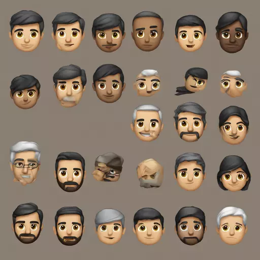 mavi yatay dikdörtgen zeminin ortasında hilal ve beş köşeli yıldız emoji