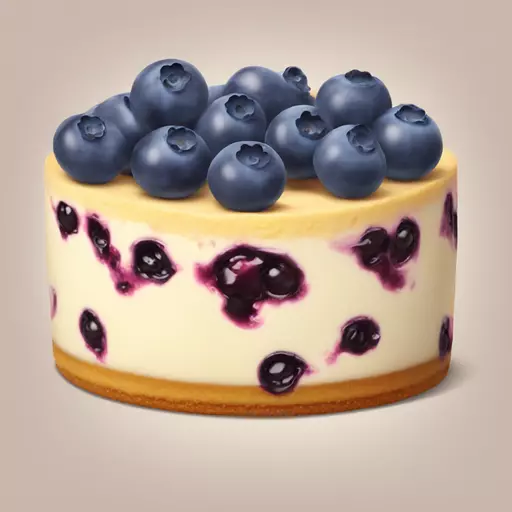 blueberry cheesecake emoji