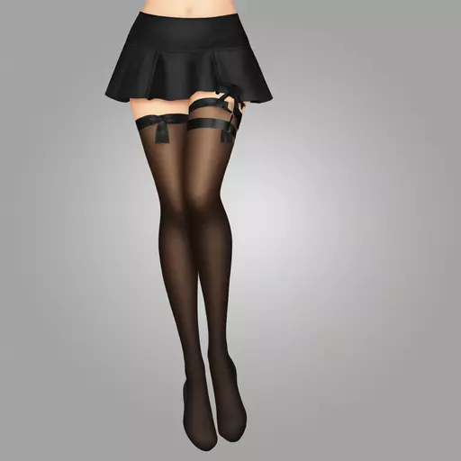 sexy black stockings with garter belt emoji